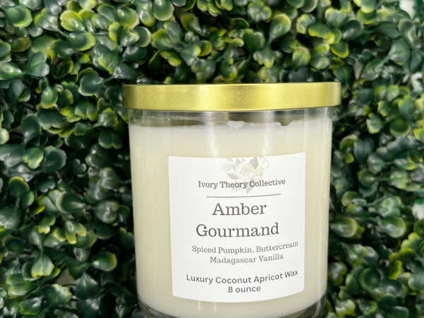 Amber Gourmand – Rich, Spiced, and Elegant Coconut Apricot Wax Candle