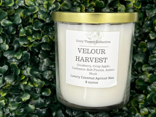 Velour Harvest – Sparkling, Spiced Luxury Candle with Apple, Champagne & Clove