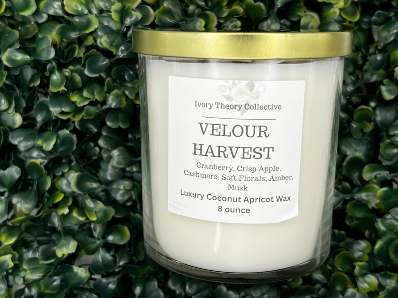 Velour Harvest – Sparkling, Spiced Luxury Candle with Apple, Champagne & Clove